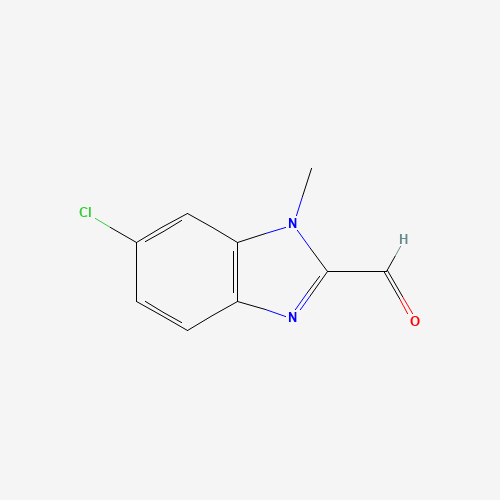 6-chloro-1-methylbenzimidazole-2-carbaldehyde (CAS: 156212-81-6) - Chemical Structure and Molecular Formula 