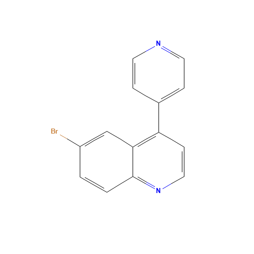 6-bromo-4-pyridin-4-ylquinoline (CAS: 1083326-14-0) - Chemical Structure and Molecular Formula 