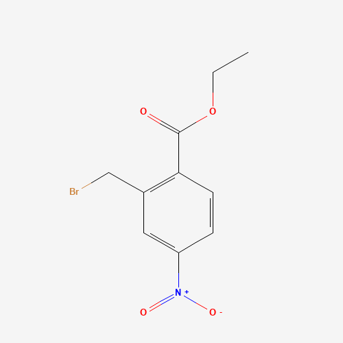 ethyl 2-(bromomethyl)-4-nitrobenzoate (CAS: 89001-54-7) - Chemical Structure and Molecular Formula 