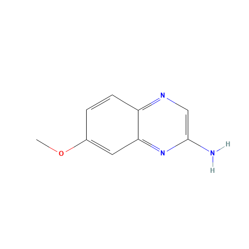 7-methoxyquinoxalin-2-amine (CAS: 951240-20-3) - Chemical Structure and Molecular Formula 