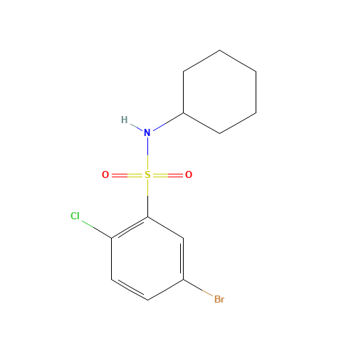 5-bromo-2-chloro-N-cyclohexylbenzenesulfonamide (CAS: 903595-97-1) - Related Chemical Product