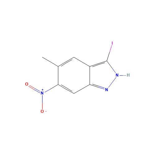 3-iodo-5-methyl-6-nitro-2H-indazole (CAS: 586330-45-2) - Related Chemical Product