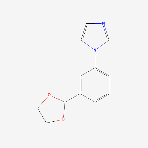 1-[3-(1,3-dioxolan-2-yl)phenyl]imidazole (CAS: 151055-85-5) - Related Chemical Product