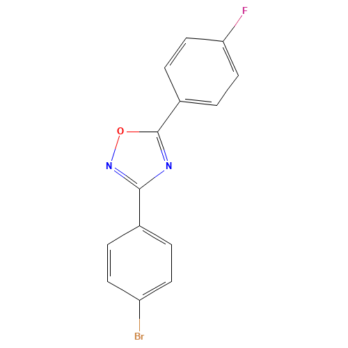 3-(4-bromophenyl)-5-(4-fluorophenyl)-1,2,4-oxadiazole (CAS: 694521-68-1) - Related Chemical Product