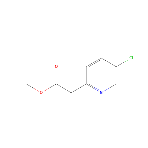methyl 2-(5-chloropyridin-2-yl)acetate (CAS: 1181210-76-3) - Chemical Structure and Molecular Formula 
