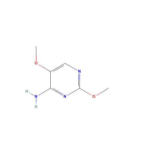 2,5-dimethoxypyrimidin-4-amine (CAS: 6960-17-4) - Chemical Structure and Molecular Formula 