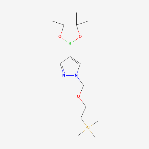 trimethyl-[2-[[4-(4,4,5,5-tetramethyl-1,3,2-dioxaborolan-2-yl)pyrazol-1-yl]methoxy]ethyl]silane (CAS: 894807-98-8) - Related Chemical Product