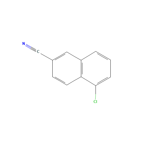 5-chloronaphthalene-2-carbonitrile (CAS: 73399-86-7) - Chemical Structure and Molecular Formula 