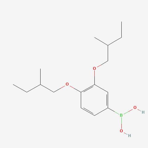 [3,4-bis(2-methylbutoxy)phenyl]boronic acid (CAS: 340148-67-6) - Related Chemical Product
