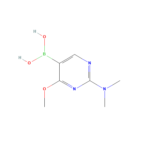[2-(dimethylamino)-4-methoxypyrimidin-5-yl]boronic acid (CAS: 909187-38-8) - Related Chemical Product
