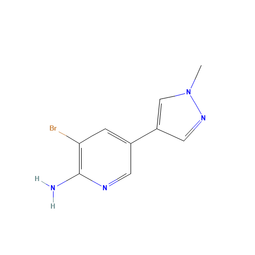 3-bromo-5-(1-methylpyrazol-4-yl)pyridin-2-amine (CAS: 1478859-34-5) - Related Chemical Product
