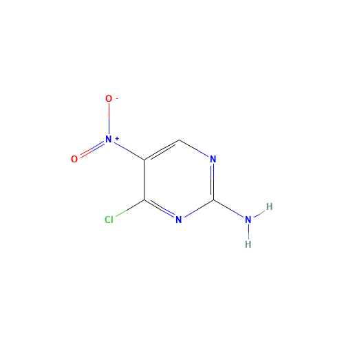 4-chloro-5-nitropyrimidin-2-amine (CAS: 160948-35-6) - Chemical Structure and Molecular Formula 