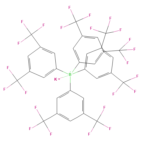 potassium;tetrakis[3,5-bis(trifluoromethyl)phenyl]boranuide (CAS: 105560-52-9) - Related Chemical Product