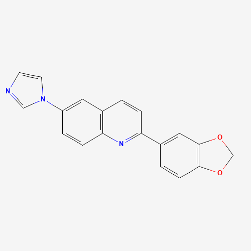 2-(1,3-benzodioxol-5-yl)-6-imidazol-1-ylquinoline (CAS: 1201902-11-5) - Related Chemical Product