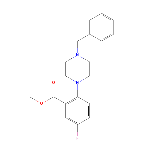 methyl 2-(4-benzylpiperazin-1-yl)-5-fluorobenzoate (CAS: 1256633-30-3) - Related Chemical Product