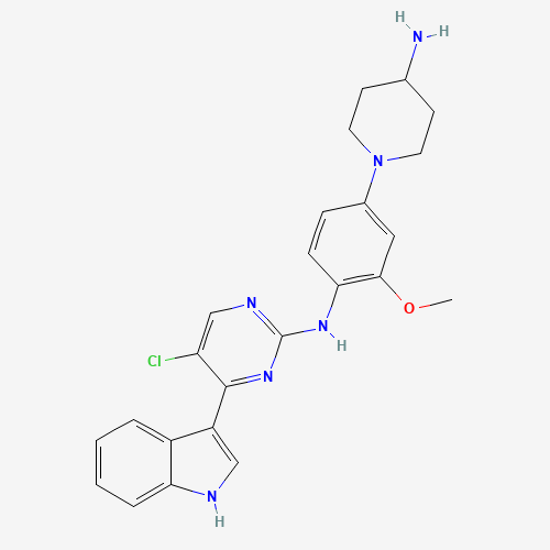 N-[4-(4-aminopiperidin-1-yl)-2-methoxyphenyl]-5-chloro-4-(1H-indol-3-yl)pyrimidin-2-amine (CAS: 1356962-20-3) - Related Chemical Product