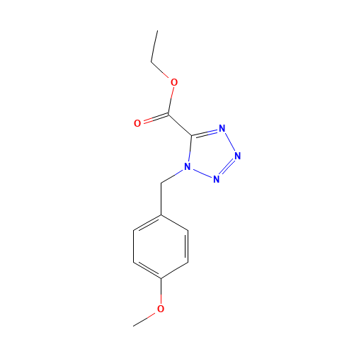 ethyl 1-[(4-methoxyphenyl)methyl]tetrazole-5-carboxylate (CAS: 70978-35-7) - Related Chemical Product