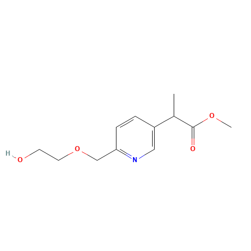 methyl 2-[6-(2-hydroxyethoxymethyl)pyridin-3-yl]propanoate (CAS: 1419603-04-5) - Related Chemical Product