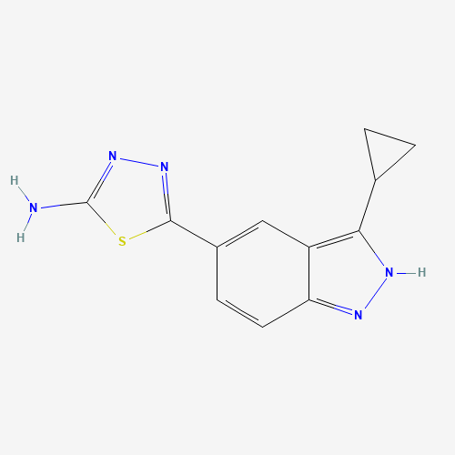5-(3-cyclopropyl-2H-indazol-5-yl)-1,3,4-thiadiazol-2-amine (CAS: 885222-81-1) - Related Chemical Product