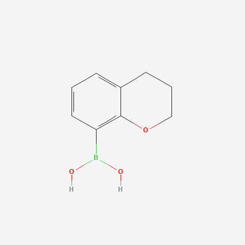 3,4-dihydro-2H-chromen-8-ylboronic acid (CAS: 685514-79-8) - Chemical Structure and Molecular Formula 