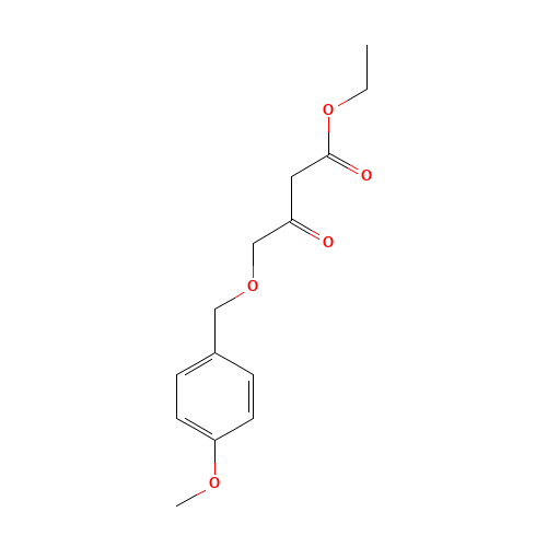 ethyl 4-[(4-methoxyphenyl)methoxy]-3-oxobutanoate (CAS: 727382-81-2) - Chemical Structure and Molecular Formula 