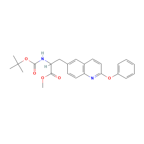 methyl 2-[(2-methylpropan-2-yl)oxycarbonylamino]-3-(2-phenoxyquinolin-6-yl)propanoate (CAS: 623144-22-9) - Related Chemical Product