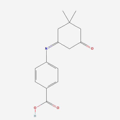 4-[(3,3-dimethyl-5-oxocyclohexylidene)amino]benzoic acid (CAS: 436811-31-3) - Chemical Structure and Molecular Formula 