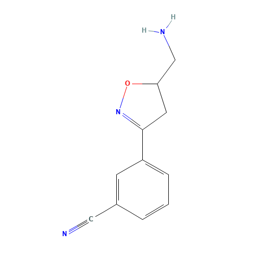 3-[5-(aminomethyl)-4,5-dihydro-1,2-oxazol-3-yl]benzonitrile (CAS: 193006-29-0) - Related Chemical Product