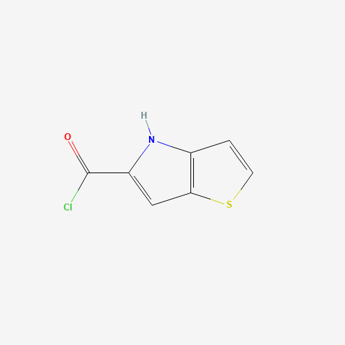 4H-thieno[3,2-b]pyrrole-5-carbonyl chloride (CAS: 182553-05-5) - Chemical Structure and Molecular Formula 
