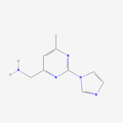 (2-imidazol-1-yl-6-methylpyrimidin-4-yl)methanamine (CAS: 888313-66-4) - Related Chemical Product