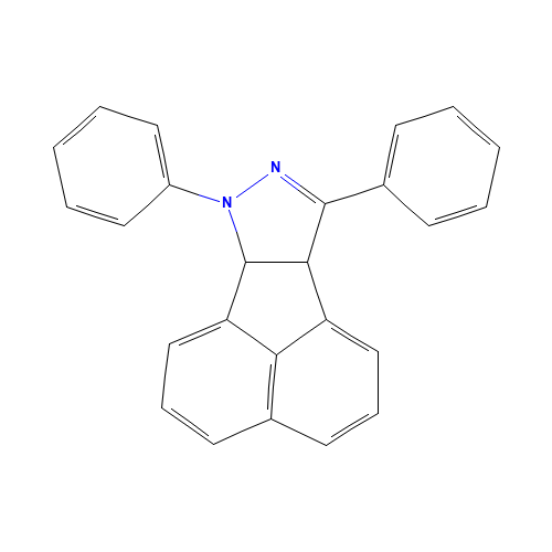 7,9-diphenyl-6b,9a-dihydroacenaphthyleno[2,1-c]pyrazole (CAS: 101475-12-1) - Chemical Structure and Molecular Formula 
