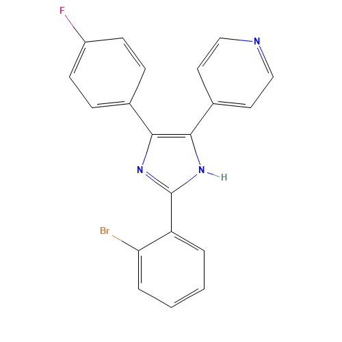 4-[2-(2-bromophenyl)-4-(4-fluorophenyl)-1H-imidazol-5-yl]pyridine (CAS: 384820-17-1) - Related Chemical Product
