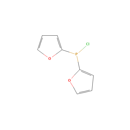 chloro-bis(furan-2-yl)phosphane (CAS: 181257-35-2) - Chemical Structure and Molecular Formula 