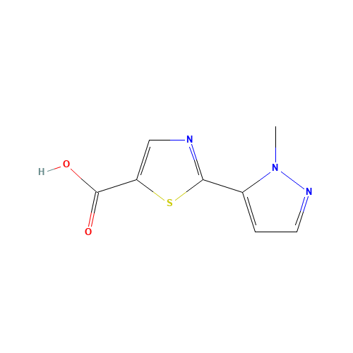 2-(2-methylpyrazol-3-yl)-1,3-thiazole-5-carboxylic acid (CAS: 1202632-40-3) - Related Chemical Product