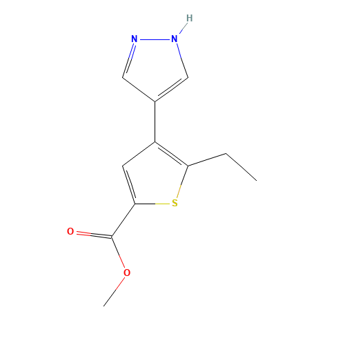 methyl 5-ethyl-4-(1H-pyrazol-4-yl)thiophene-2-carboxylate (CAS: 1239576-99-8) - Related Chemical Product