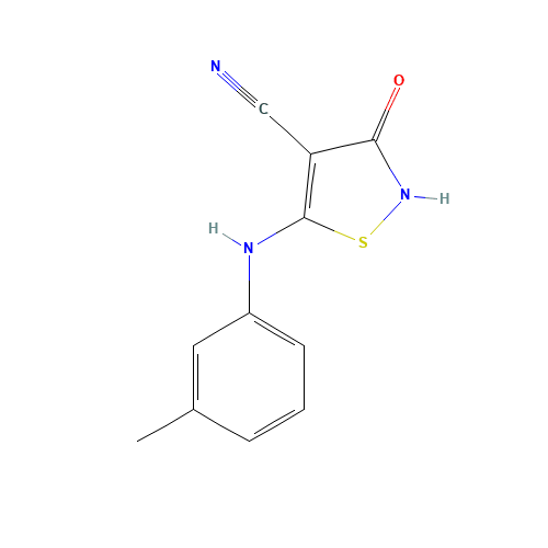 5-(3-methylanilino)-3-oxo-1,2-thiazole-4-carbonitrile (CAS: 663958-07-4) - Related Chemical Product