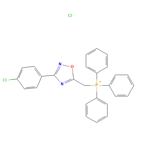[3-(4-chlorophenyl)-1,2,4-oxadiazol-5-yl]methyl-triphenylphosphanium;chloride (CAS: 1029631-97-7) - Related Chemical Product