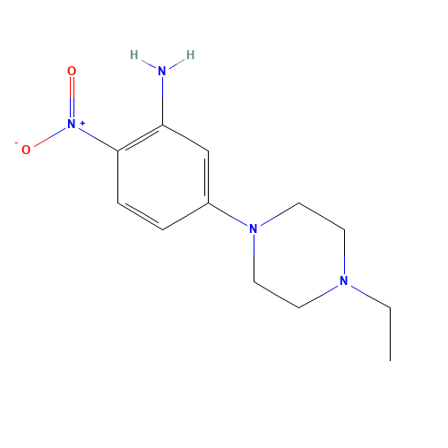 5-(4-ethylpiperazin-1-yl)-2-nitroaniline (CAS: 23470-40-8) - Related Chemical Product