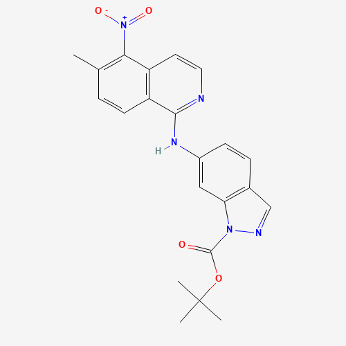 tert-butyl 6-[(6-methyl-5-nitroisoquinolin-1-yl)amino]indazole-1-carboxylate (CAS: 1446113-50-3) - Related Chemical Product
