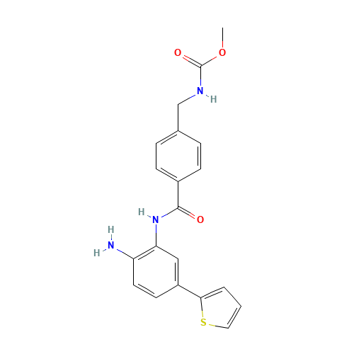 methyl N-[[4-[(2-amino-5-thiophen-2-ylphenyl)carbamoyl]phenyl]methyl]carbamate (CAS: 1013330-84-1) - Related Chemical Product