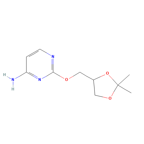 2-[(2,2-dimethyl-1,3-dioxolan-4-yl)methoxy]pyrimidin-4-amine (CAS: 1219130-11-6) - Related Chemical Product