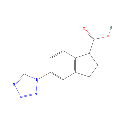 5-(tetrazol-1-yl)-2,3-dihydro-1H-indene-1-carboxylic acid (CAS: 1374573-47-3) - Related Chemical Product