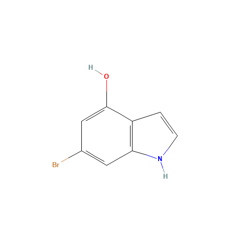 6-bromo-1H-indol-4-ol (CAS: 885518-89-8) - Chemical Structure and Molecular Formula 