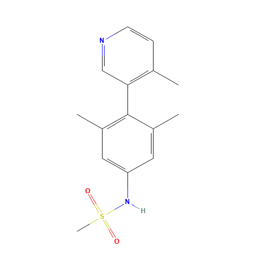 N-[3,5-dimethyl-4-(4-methylpyridin-3-yl)phenyl]methanesulfonamide (CAS: 1357094-38-2) - Related Chemical Product