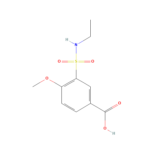 3-(ethylsulfamoyl)-4-methoxybenzoic acid (CAS: 716358-74-6) - Related Chemical Product