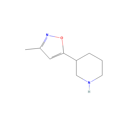 3-methyl-5-piperidin-3-yl-1,2-oxazole (CAS: 1220027-15-5) - Related Chemical Product
