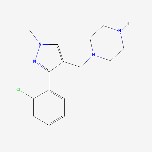 1-[[3-(2-chlorophenyl)-1-methylpyrazol-4-yl]methyl]piperazine (CAS: 1460034-08-5) - Related Chemical Product