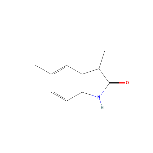 3,5-dimethyl-1,3-dihydroindol-2-one (CAS: 101349-15-9) - Chemical Structure and Molecular Formula 