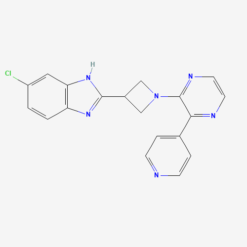 6-chloro-2-[1-(3-pyridin-4-ylpyrazin-2-yl)azetidin-3-yl]-1H-benzimidazole (CAS: 1350354-73-2) - Related Chemical Product