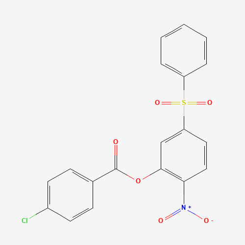 [5-(benzenesulfonyl)-2-nitrophenyl] 4-chlorobenzoate (CAS: 219793-45-0) - Related Chemical Product